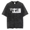 2026 Attack on Titan Anime T-shirt Lavata Retrò Uomo e Donna Abbigliamento Estivo Traspirante Top Harajuku Streetwear Maglietta Periferica