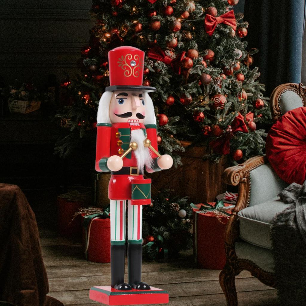Nutcracker Statue Christmas Figurine Gift for Table Centerpieces Living Room
