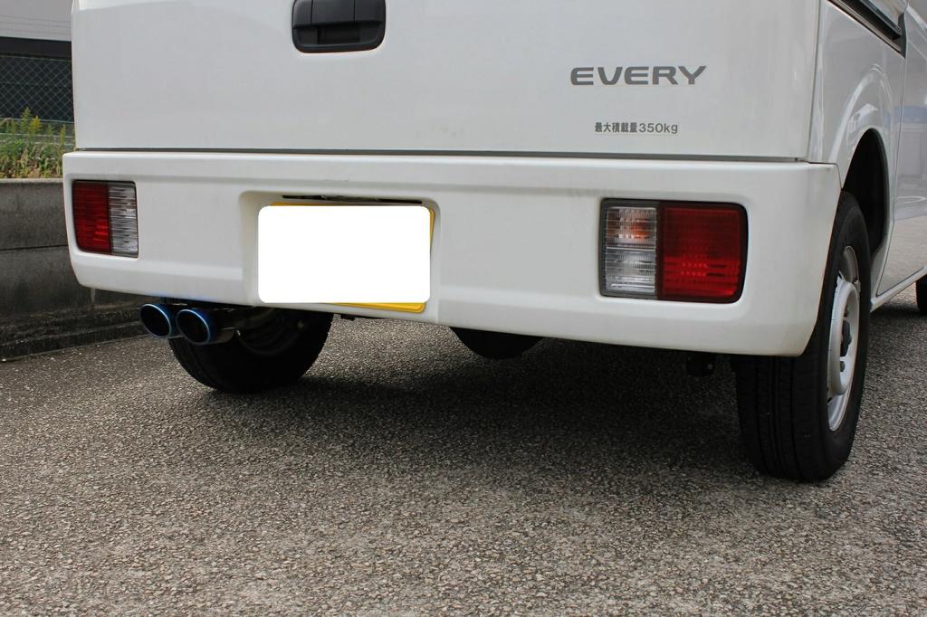 Exclusive Suzuki Every Van Bluefin Muffler Stainless Steel Blue Color Car Parts Auto Accessories Custom Car Supplies [Amazon Sale] (HBD-DA17V,