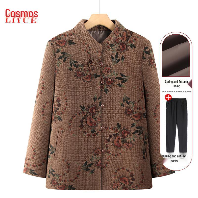 2025 Stylish Spring and Autumn Coat for Middle-Aged and Elderly Women