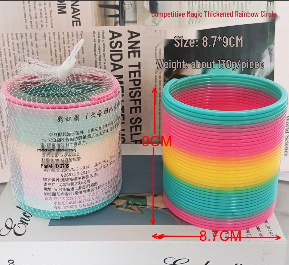 

Волшебный Радужный Круг: Красочные 8,7*9 Детские кольца для складывания и игрушка хула-хуп