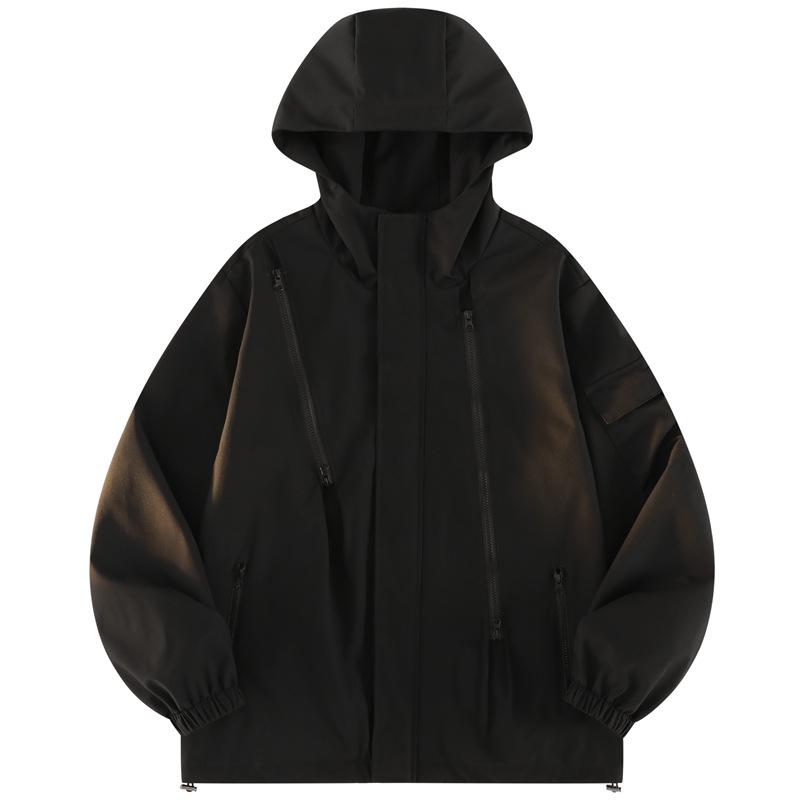 Gradient Spring Sporty Hooded Jacket - Versatile Trendy Casual Coat for Couples