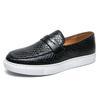 Men's British Style Skate Shoes: Large Size Leather Loafers Slip-On Casual Driving Shoes