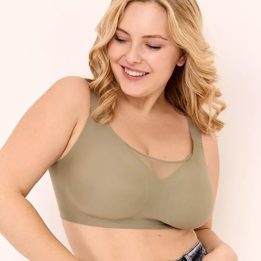 Unmarked Plus Size Bra for Women Anti Glare and Anti Sagging Gathering Plus Size Bra