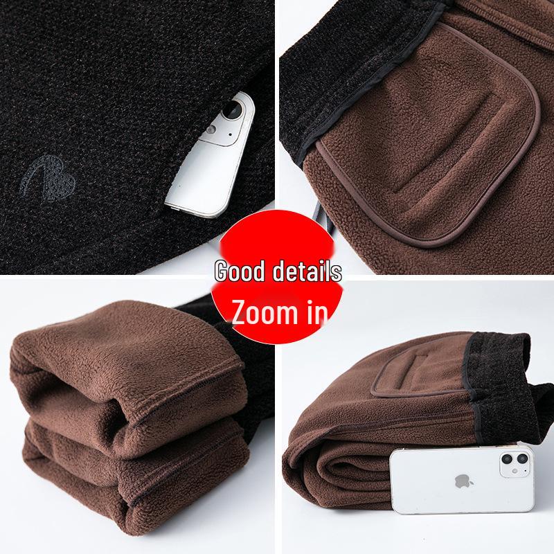 Women's High-Waisted Fleece-Lined Cigarette Pants, 2024 Winter Style, Warm Thickened Plus Size Casuals