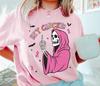 Breast Cancer Middle Finger Cotton Shirt Halloween Skeleton Breast Cancer Awareness Tee Hey Cancer Halloween Pink Ribbon Tshirt