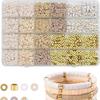 Perles en Argile Polymère Ciel Étoilé: Accessoires de Bijoux pour Colliers et Bracelets à 24 Compartiments