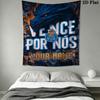 Custom Fc Porto Wall Hanging Printed Fabric Blanket Decorative Tapestries for Bedroom Living Room Home Decor