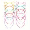 22Cute cat ear headband with plastic bunny bow hair accessory22Brightly colored, comfortable, hand-washable women's headband for party outfits, daily