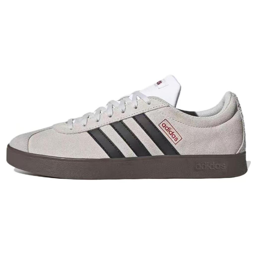 Adidas VL COURT 2.0 Abrasion Resistant Abrasion Resistant Low top Skateboard Shoes Unisex Blue Pink JS3003(Team1324-)