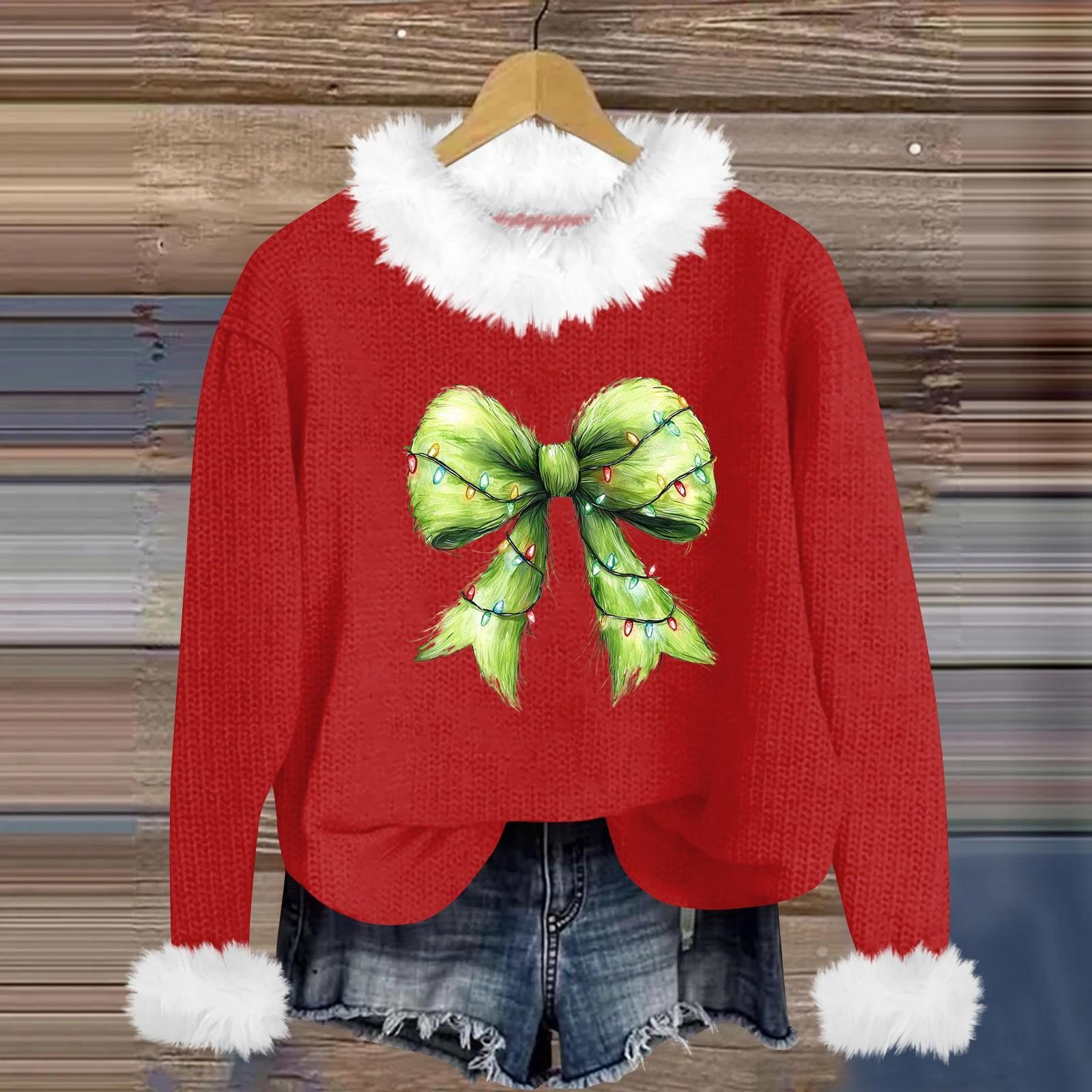 

Женская мода повседневная толстовка с капюшоном и круглым вырезом с рождественским принтом, шерстяной воротник, пуловер XL жёлтый