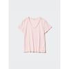 Uniqlo W S Supima CoTTon V Neck S S T ShirT