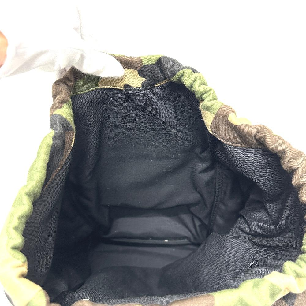 SAINT LAURENT PARIS 437110 Multi-pocket camouflage Backpack Canvas/Leather Green