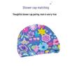 Girls' One-Piece Swimsuit Set with Swim Cap - Toddler & Primary School Sizes for Beach & Hot Springs