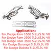 Stainless Exhaust Headers Wrap for 1994-2004 Dodge Ram 1500, 2500, 3500, Dakota, Durango 5.2L/5.9L Magnum V8