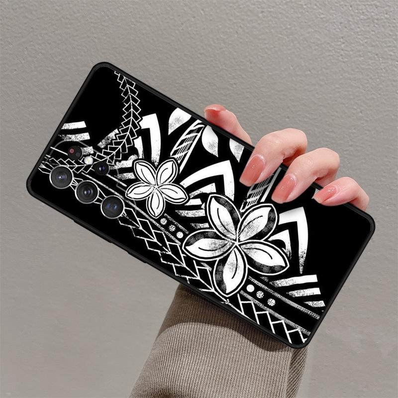 Maori Polynesian Samoan Tribal Phone Case For Samsung Galaxy S25 S23 S30 S21 S20 FE S24 S22 Ultra Note 10 20 Plus Cover Lite