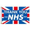 Premium Quality Thank You Nhs Flag In Red Blue White And Rainbow 3x5 Feet