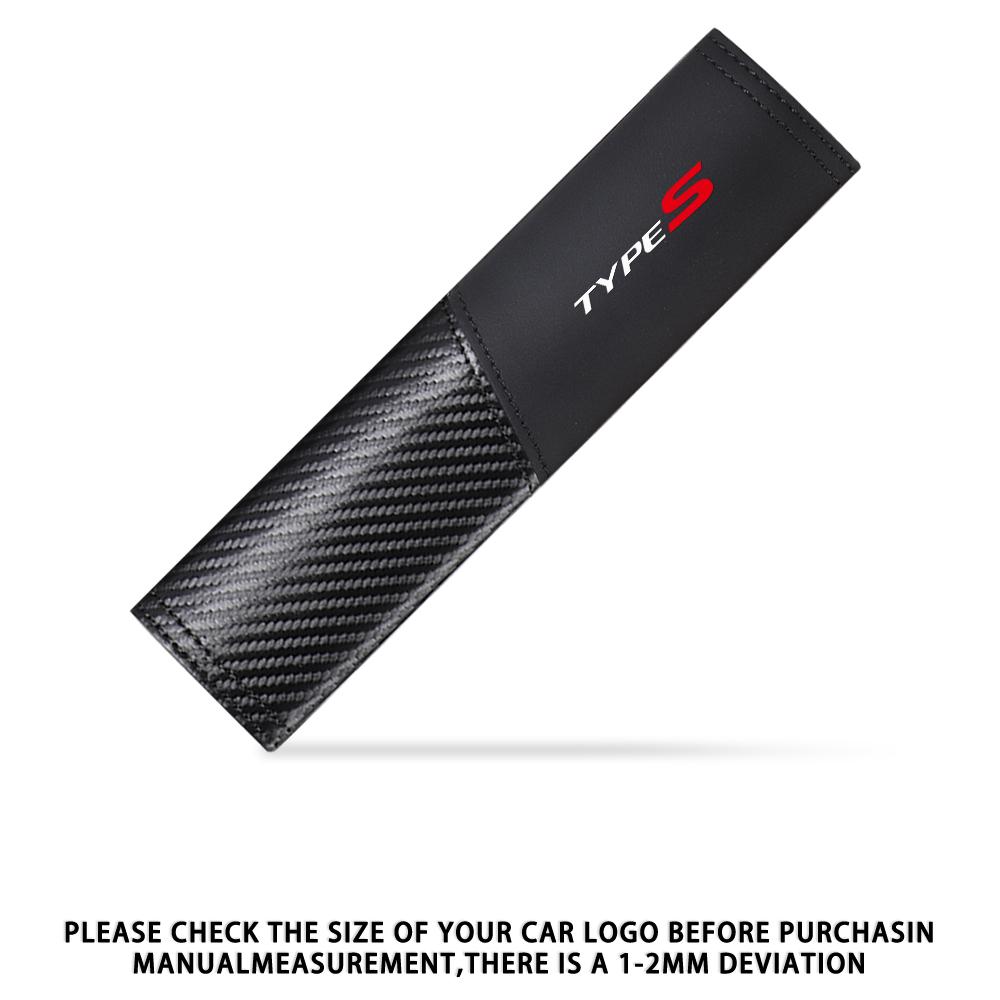 2pcs Car Seat Belt Cover Carbon Fiber Shoulder Protector Pad Cushion For Honda Odyssey Mugen City Civic Accord Type R Fit Jazz TT5