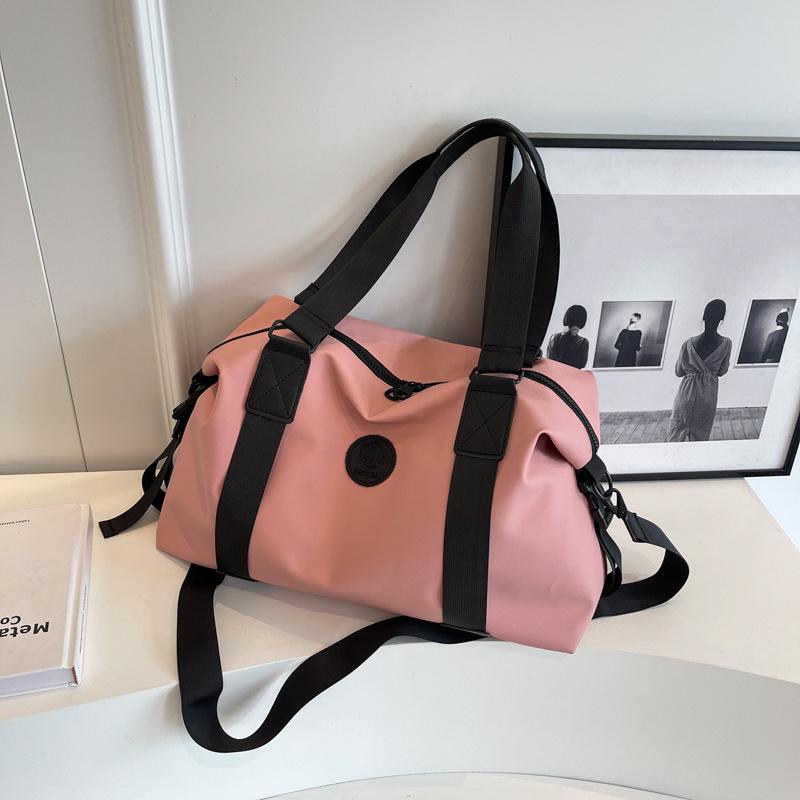 Women's Short Trip Portable Handbag: Large Capacity Korean Style Sports & Fitness Luggage Bag