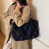 Denim Tote Bag Simple Casual Fashion Messenger Bag Korean Version Large Capacity Shoulder Bag Women's New Armpit Bag