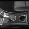 2Pcs Carbon Fiber Interior Gear Shift Cover Trim For Mercedes-Benz C-Class W203