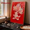 Handmade DIY Pearl Painting Koi Fish Theme Bedroom Living Room Frameless Diy Handmade Sticky Diamond Creative Canvas Painting