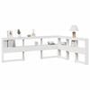 VidaXL L-shaped Bookcase Headboard Solid Pine Wood, Headboard, Headboard with Storage, Headboard 859284
