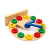 Children Montessori Wooden Clock Toys Cognition Colorful Clocks Toys For Kids Early Preschool Teaching Learning Board Toy