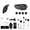 EJEAS Q8 Bluetooth 5.1 Motorcycle Helmet Headset Intercom, with EUC Remote Walkie Talkie, for 6 Riders Talking At Real Time IP67