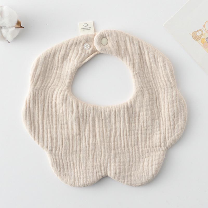 360-Degree Pure Cotton Petal Baby Drool Bib