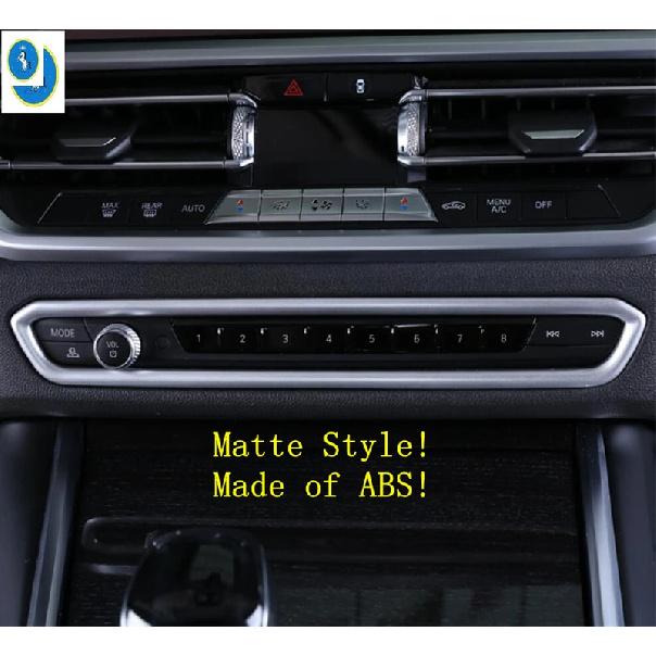 ABS For BMW 3 Series G20  - 2024 Car Central Console Middle Air Vent Cover Trim Decor Frame Interior Refit Kit Accessories