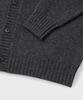 Branded Brushed Alpaca Cardigan [Charcoal]