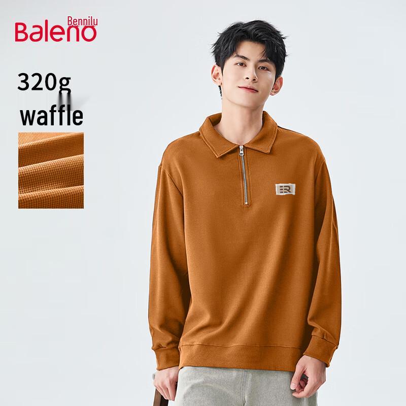 

Baleno Men s Waffle Knit Half-Zip Sweatshirt 2XL