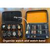 AUKURA Hard Watch Travel Case, 8 Slots - Watch Storage Organizer Box with Soft Lining and Inserts for Watch Bands and Accessories