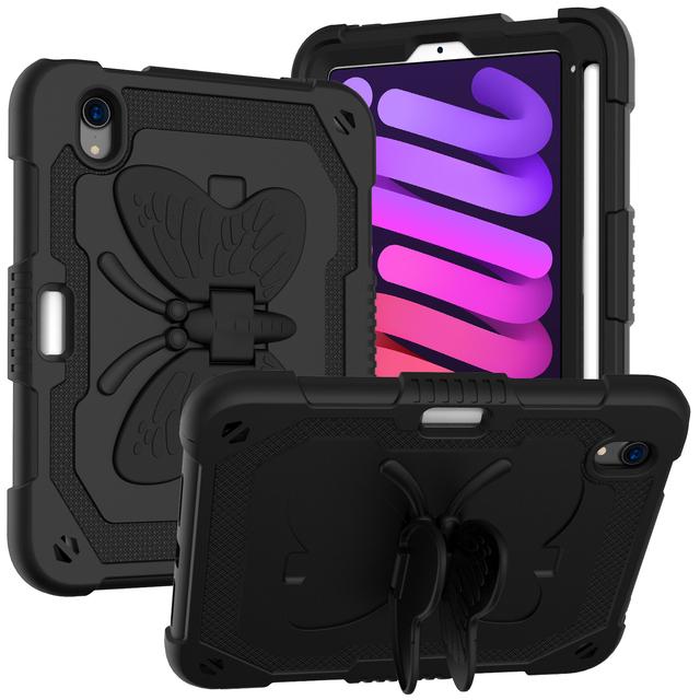 

Kids Funda Butterfly Case For ipad Mini A17 Pro 2024 6 2021 8.3 A2993 A2995 A2996 A2567 A2568 A2569 PC-Silicone Colourful Cover iPad Mini A17 Pro чорний
