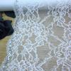 22.5cm wide White Elastic Chantilly Eyelash Sewing Lace for Lingerie, Bra, Underwear, Garment, Wedding Dress & Crafting