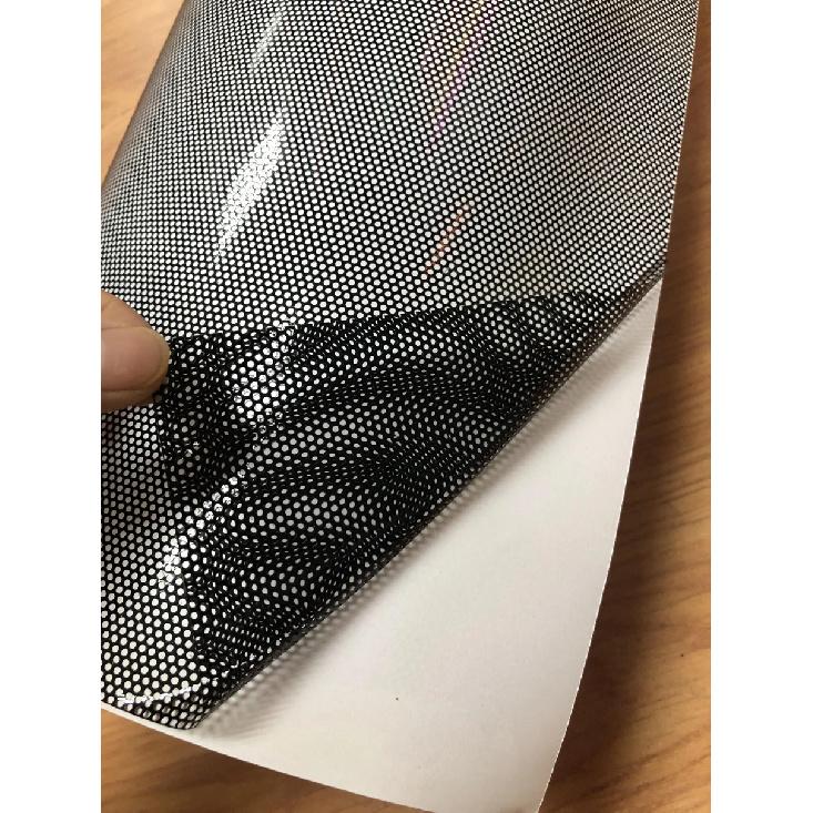 53cmx300cm Czarna Folia Siatkowa Perforowana 'Oko Muchy' Jednokierunkowa Wizja Naklejka na Reflektor Samochodu Skutera Motocykla Światło Tylne