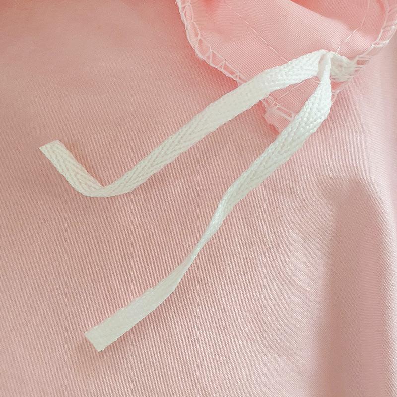 Washed Cotton 4-Pcs Set Class A Maternal Infant Grade Solid Color Single Quilt Set, Bed Sheet 4-Pcs Set, Small Fresh 3-Pcs Set