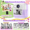 Kids Camera Instant Print, Christmas Birthday Gifts for Girls Boys, Children Digital Camera with 32GB Card, 1080P Video Toddler Print Camera,