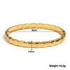 Greatera Trendy Gold Plated 316L Stainless Steel Bangles Bracelets for Women Delicate Cubic Zirconia Bracelet Party Jewelry
