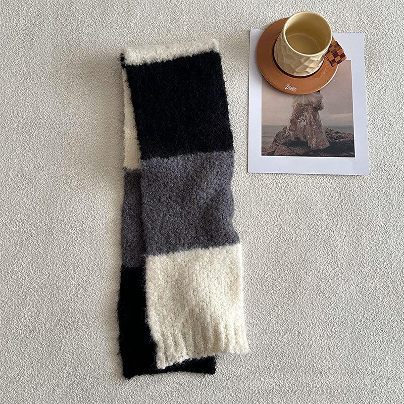 

Luxury Winter Knitted Wool Scarf Women Plaid Handkerchief Warm Pashmina Female Shawl Tassel Wrap Soft Pareo Bufanda Scarves 15X152cm