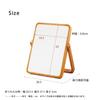 Nagai Kosan Makeup Tabletop Adjustable Stand Mirror, Mirror, Wooden, Angle, Type, Natural, PLAIN, NK-211