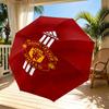Manchester Football Print Automatic Open Close Umbrella, Portable Foldable Umbrella, for Outdoor Commute Camping Trip, Ideal Birthday Gift