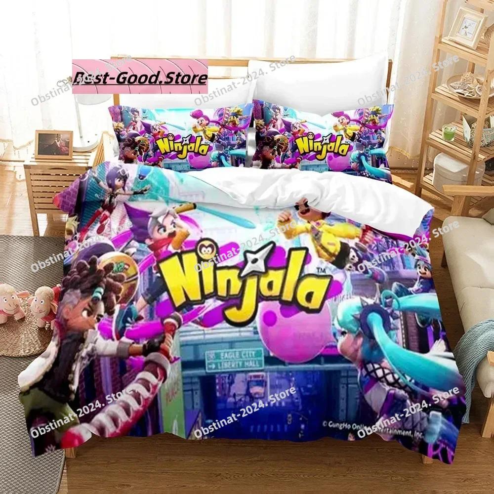 Game Ninjala Beding Set Single Twin Ful Quen King-Sized Dimensionsd Dimensions Bed Linen Set Aldult Kid Bedrom Duvetcover Sets 3D Print Young