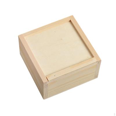 Scatola di legno regalo fiore contenitore rustico non finito gingillo caramelle matrimonio per biglietti