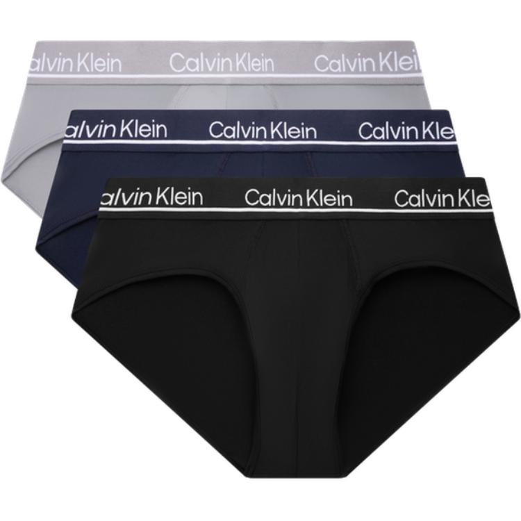 

Calvin Klein Jacquard Waistband Lightweight Smooth Triangle Underwear 3-Pack Men underwear NP2751O-OKB
