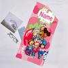 1pc Strawberry Princess1 Beach Towel with Custom Name, Beach/Swimming/Bath/Picnic/Camping Towel, Suitable for Seaside Beaches