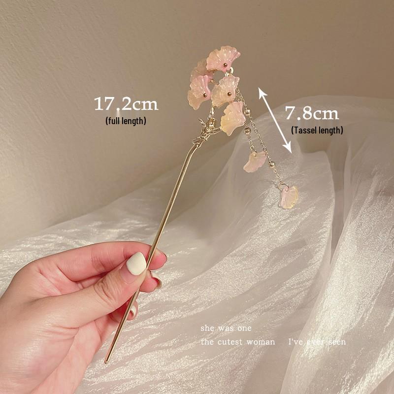Tassel Flower Hairpin: Elegant Chinese Style Hanfu & Qipao Hair Accessory for Women