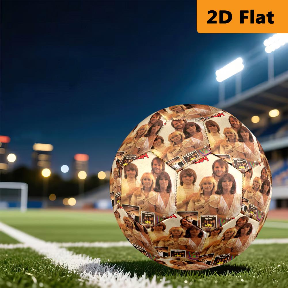 ABBA Iconic Music Legacy Soccer Ball Suitable for Both Training and Competition High Elasticity Outdoor Sports No. 5 Football Training Football