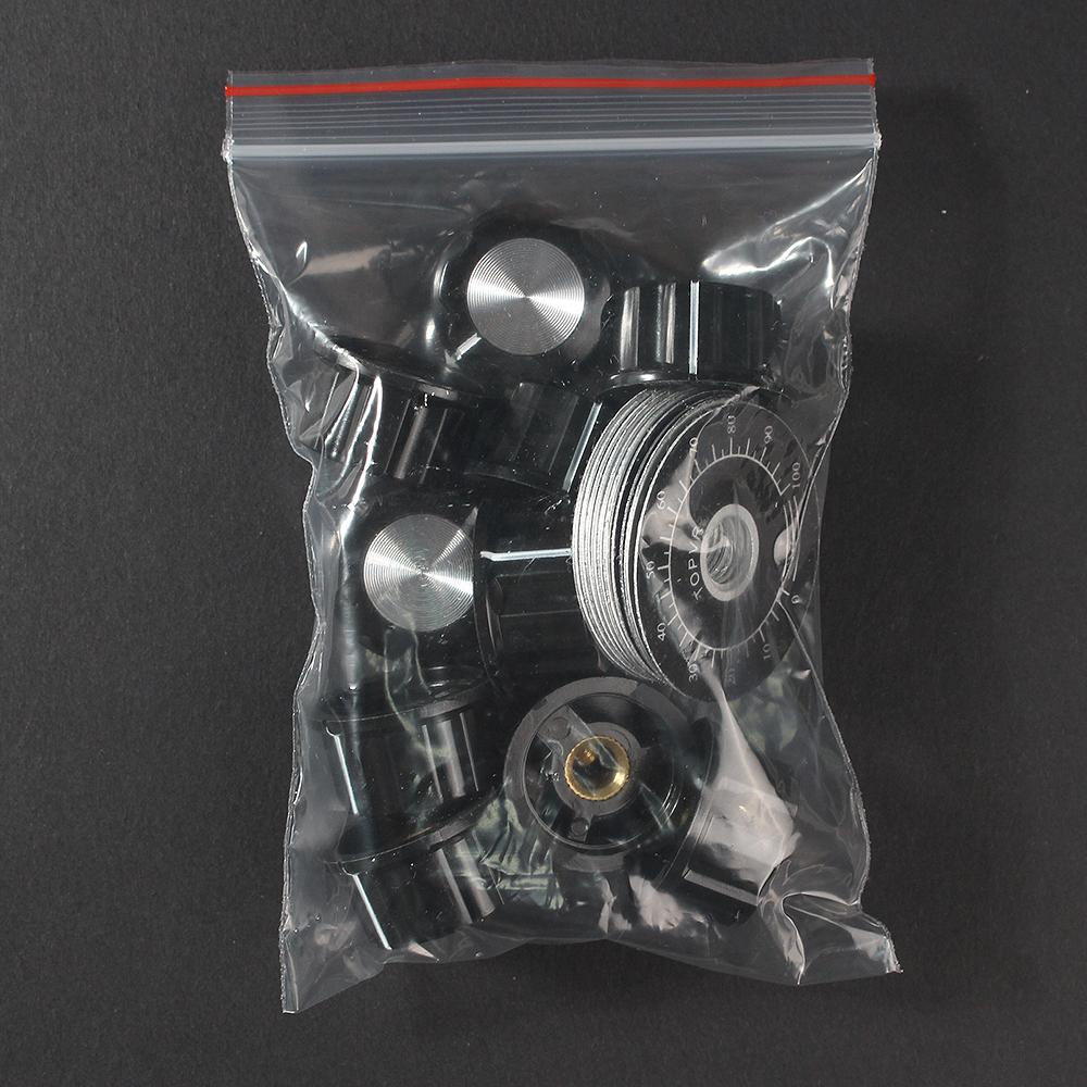 10 Set Kit Manopola Potenziometro MF-A03 Manopola Quadrante + Manopola MF-A03 Bachelite con Piastra Bilancia Foglio Bilancia Digitale